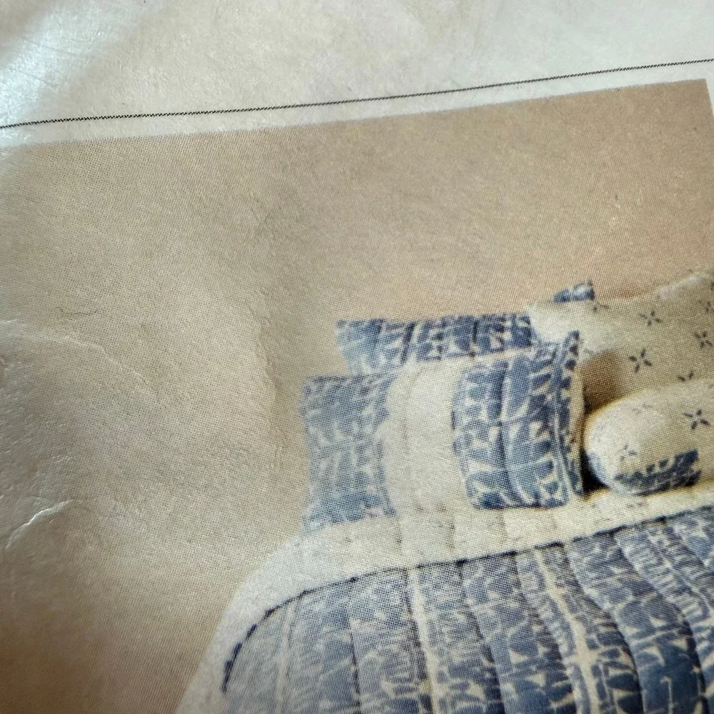 Anthropologie block printed gila collection pair of‎ king shams 20 x 36
